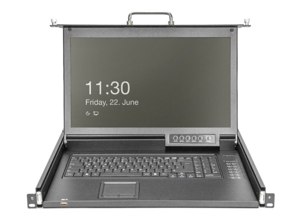 Digitus Modulare HD LCD KVM Konsole mit 17" TFT 8 Port HDMI