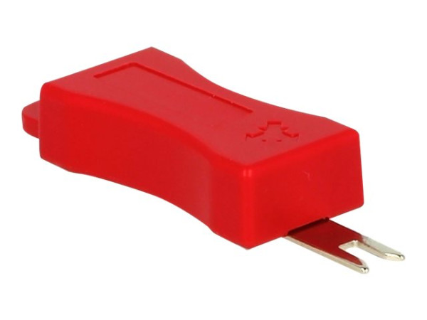 DeLOCK Werkzeug f. RJ45 Secure Clip 4x rot, 4 Stück