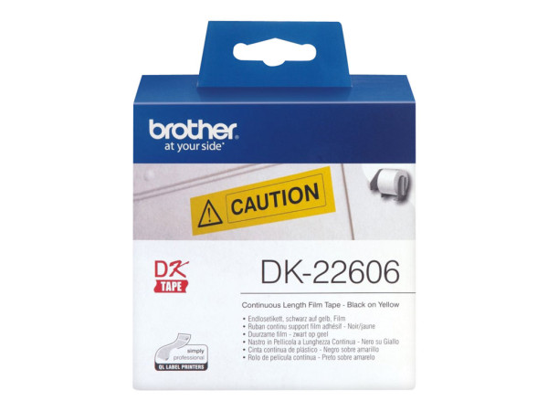 Film gelb Brother QL550/500 15,24m*62mm DK-22606