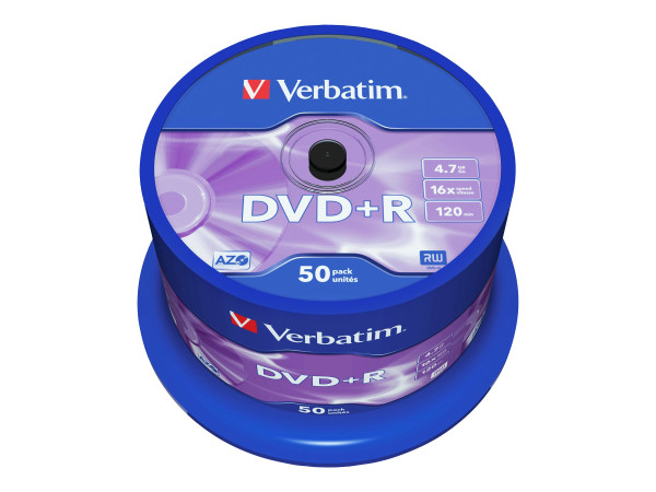 DVD +R 4.7GB 50er Sp. Verbatim 16x