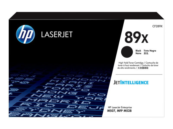 HP Toner BK CF289X | 10.000 Seiten