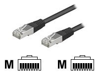 Goobay (ohne Kennzeichnung) CAT 5-025 FTP SCHWARZ 0.25m CAT
