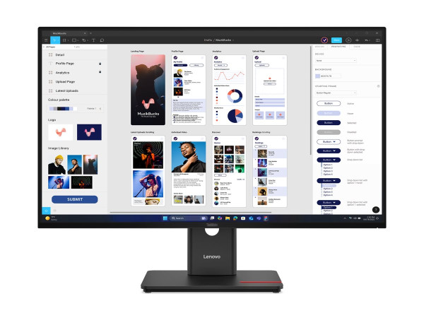 Lenovo ThinkVision T32UD-40 (80 cm (31.5 Zoll), schwarz,