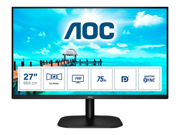 AOC 27 L 27B2QAM 69 cm(27 Zoll), schwarz, FullHD, 75