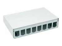Netzwerkinstallation BTR Modul AP-Gehäuse reinweiß 8 Port