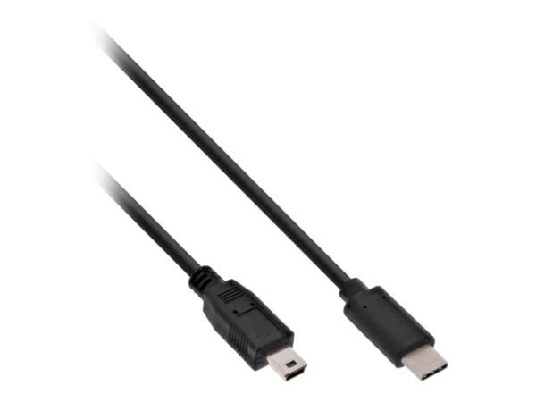 InLine? USB 2.0 Kabel, Typ C Stecker an Mini-B Stecker