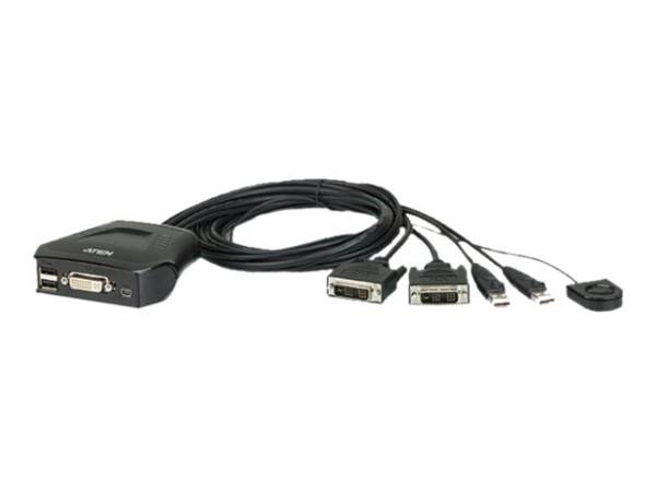 ATEN CS22D-AT 2 Port KVM Umschalter 2x DVI