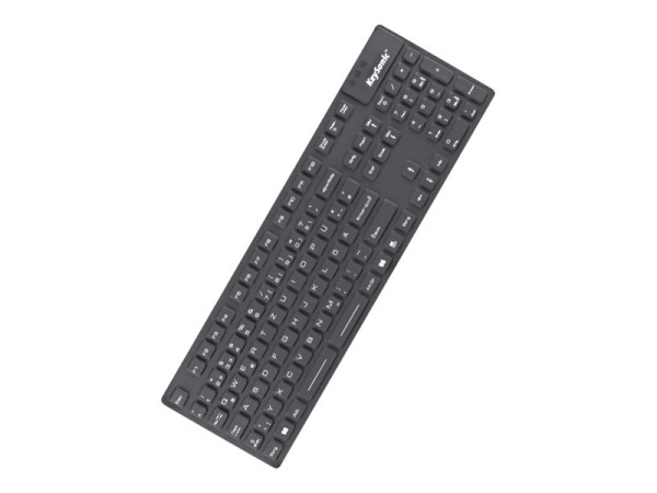 KeySonic KSK-8030 IN IP68 US, Tastatur schwarz Kabel