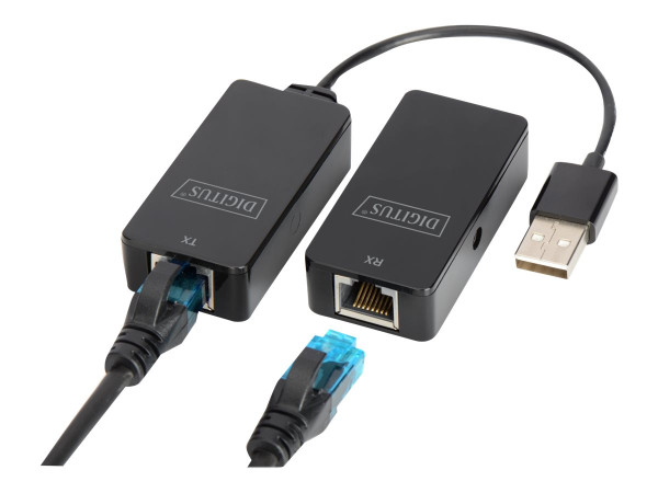 Digitus USB-Extender, USB-Hub schwarz USB-Hub