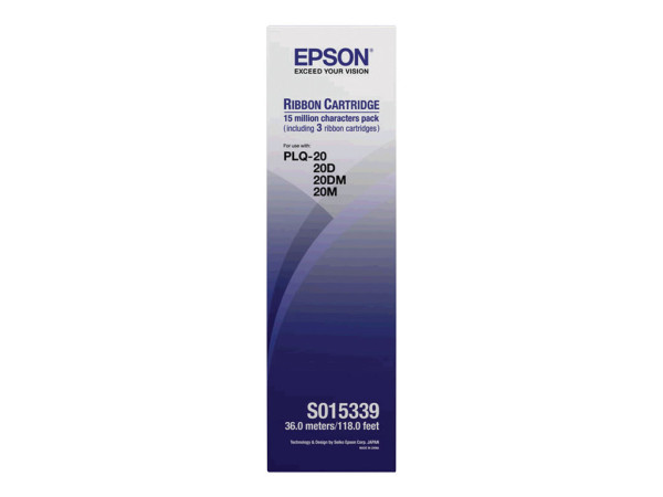 Farbband Epson C13S015339 3er-Pack schwarz