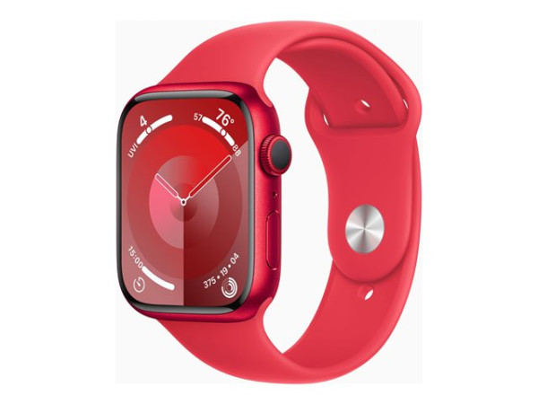 Apple Watch Series 9 (rot/rot, Aluminium, 45 mm,