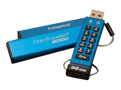Kingston DataTraveler 2000 16 GB, USB-Stick blau 16 GB