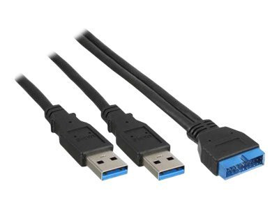 InLine® USB 3.0 Adapterkabel, 2x Stecker A auf