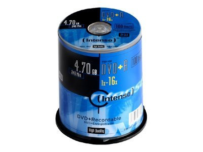 Speichermedien Intenso DVD+R 4,7 GB, 100er Spindel, 16x