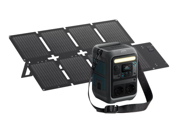 Anker SOLIX Tragbare Powerstation C300X DC + Faltbares