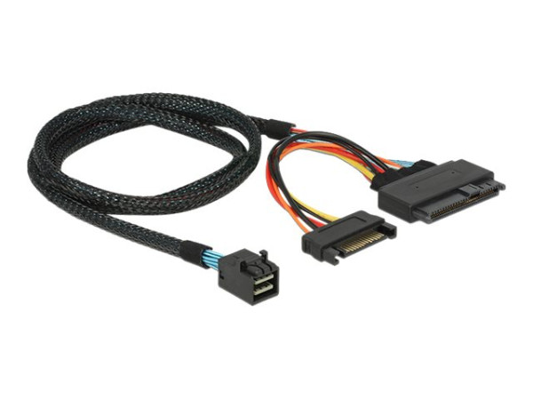 DeLOCK SFF-8643St>U.2 SFF-8639Bu+SATA 75 schwarz,