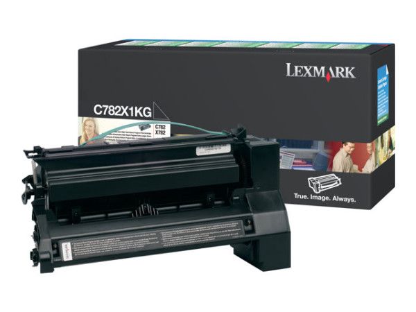 Lexmark C782X1KG Tonerkartusche schwarz return program,