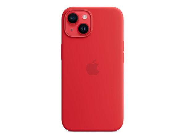 Apple Silikon Case mit MagSafe (rot, iPhone 14)