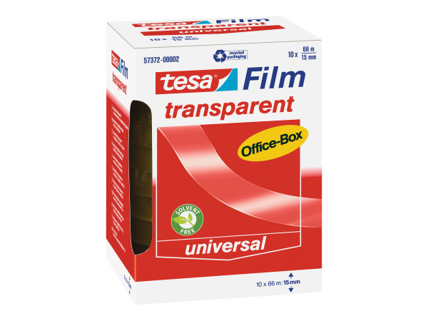 TESA tesa transparent 10R Office Box 66mx15mm | 10 Rollen