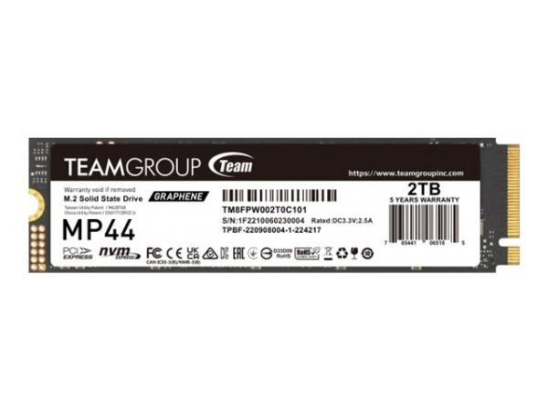 Team Group SSD 2TB 7.4/7.0G MP44 M.2 PCIe TEM