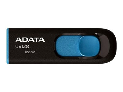 32 GB ADATA DashDrive UV128 USB3.0 black/blue [90R/45W] reta