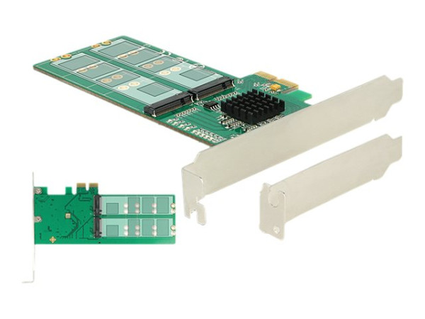 DeLOCK PCIe x2>4x M2 Key B Low Profile | Formfaktor