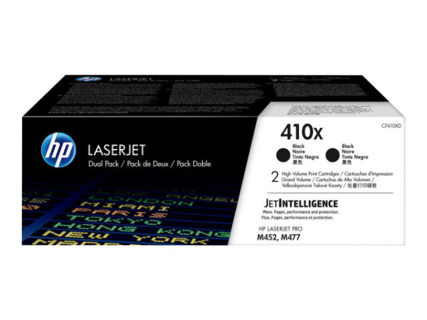 HP 410X Toner BK 2er-Pack CF410XD