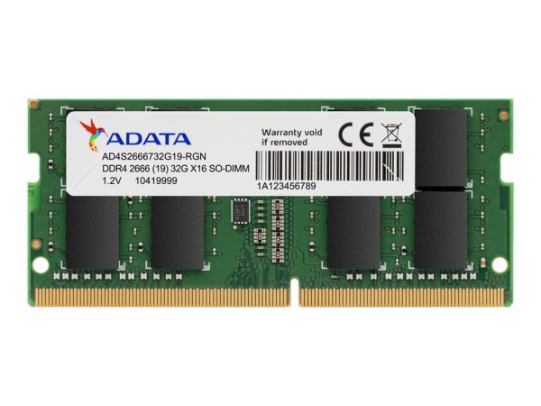 ADATA SO-DIMM 16 GB DDR4-2666 (1x 16 GB) (grün,