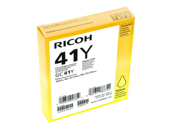 Ricoh Gel gelb GC-41Y, Tinte Tinte Gelb 2200 Blatt