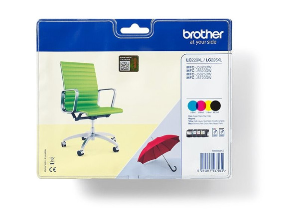Brother Tinte ValuePack LC229XLVALBPDR Tinte Schwarz,