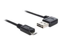 DeLOCK USB2.0 A 90ø >Micro-B 0,5m schwarz,