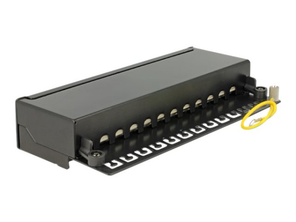 DeLOCK Patchpanel 12 Port Cat.6 bk | Netzwerk