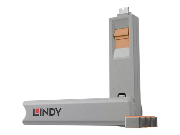 Lindy Lin USB-C Port Schloss or orange