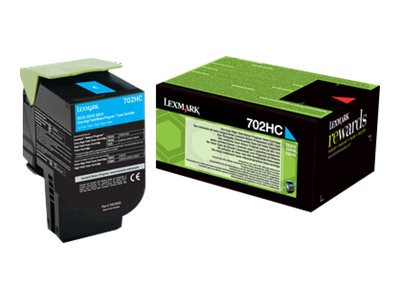 Lexmark Toner cyan 702HC Toner Cyan ca. 3.000