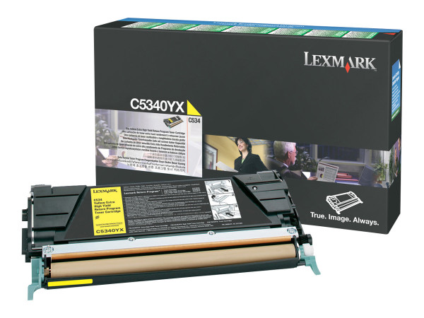 Lexmark C5340YX Toner-Kit gelb return program, 7.000