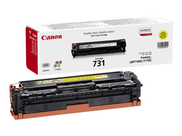 Canon Toner gelb 731 für Canon-Drucker Gelb ca. 1.500