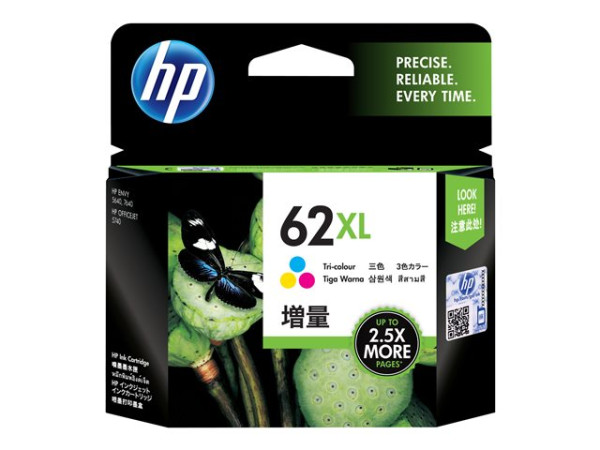 Hewlett-Packard Nr.62XL Tinte farbig C2P07AE