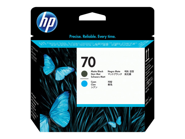 HP C9404A|70 Druckkopf schwarz matt +cyan für DesignJet Z