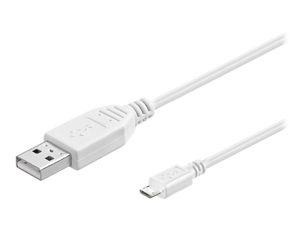 Goobay (ohne Kennzeichnung) USB MICRO-B 300 WEISS 3m US