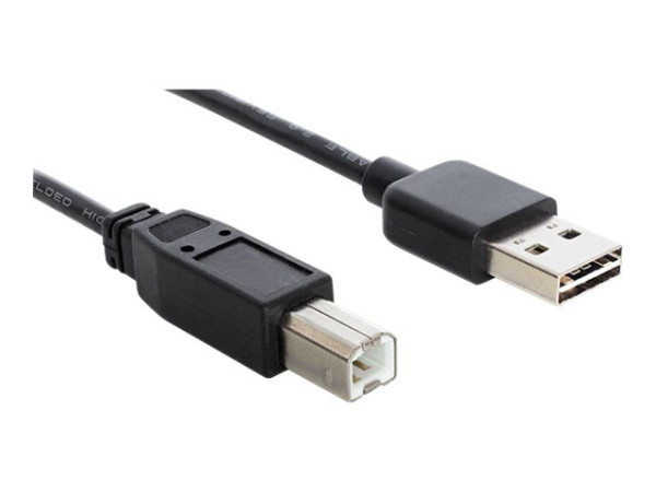 USB Kabel Delock A -> B St/St 1.00m sw Easy USB