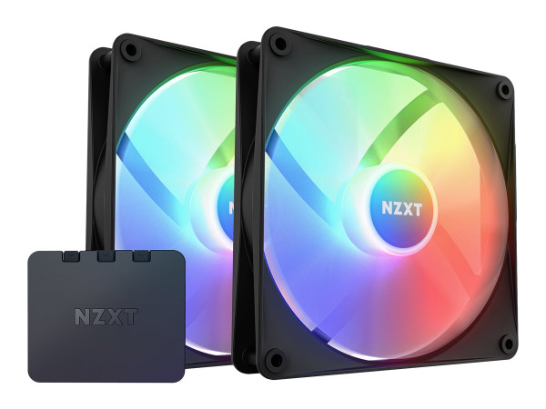 NZXT F140 RGB Core Twin Pack 140x140x26 (schwarz, 2er Pack,