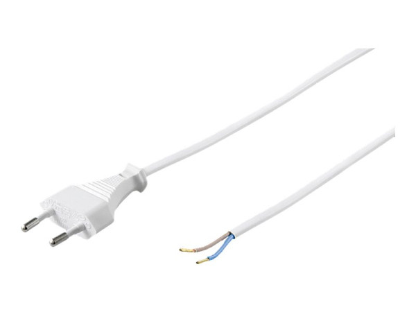 Goobay NK 105 W-150 1.5m WEISS Netzkabel Eurostecker>ab