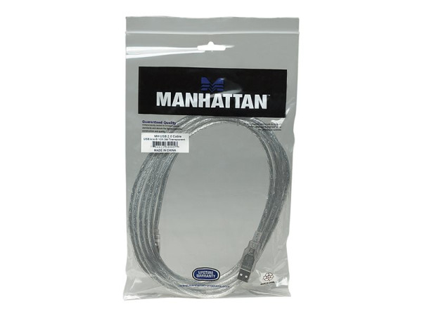 USB-Kabel Manhattan USB 2.0 Typ A -> Typ B St/St 3.0m si