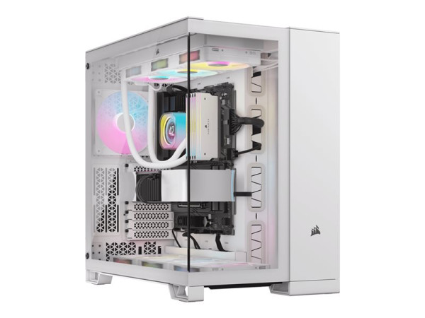 Corsair 6500X (weiß, Tempered Glass x2)