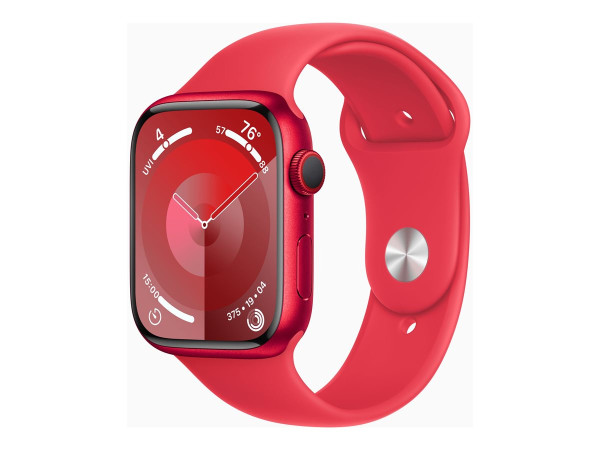 Apple Watch Series 9 (rot/rot, Aluminium, 45 mm,