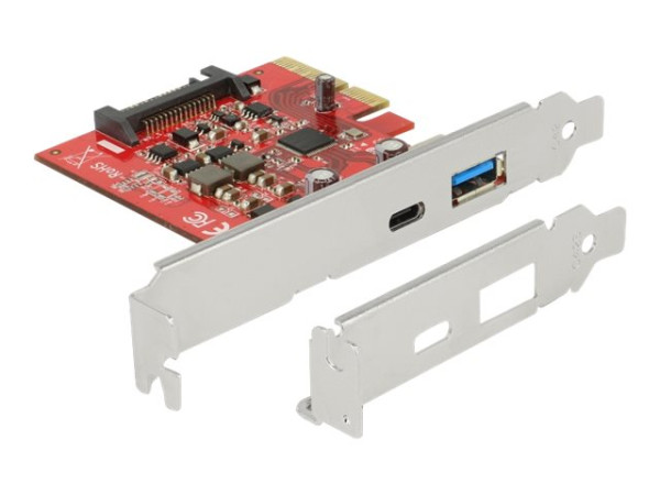 DeLOCK PCIe> USB C Bu + USB A 3.1 Bu extern: 1x