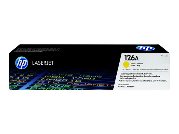 HP CE312A|126 A Toner gelb, 1.000 Seiten ISO/IEC 19798 für