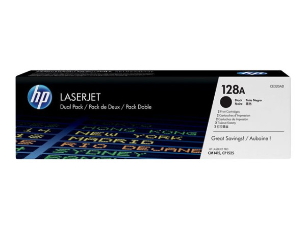 Toner HP CP1525n black CE320AD 2x2000 Seiten