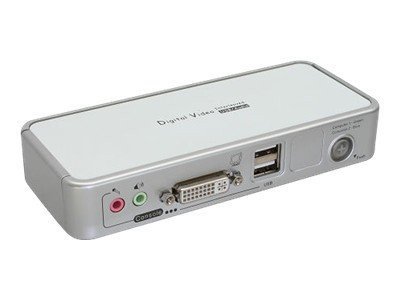 InLine® KVM Switch, DVI, 2-fach, USB, mit Audio