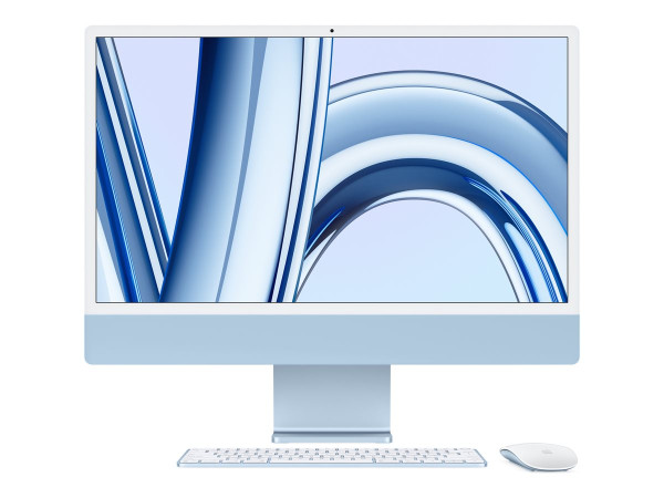 Apple "iMac 59,62 cm (24") M3 2023 (blau/hellblau, macOS,